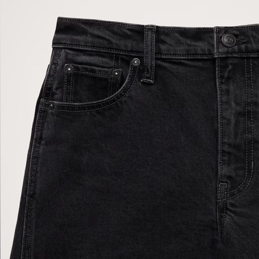 *NEW* BANANA REPUBLIC HIGH RISE LUXE BARREL JEAN WASHED BLACK 2/26 - Picture 6 of 13
